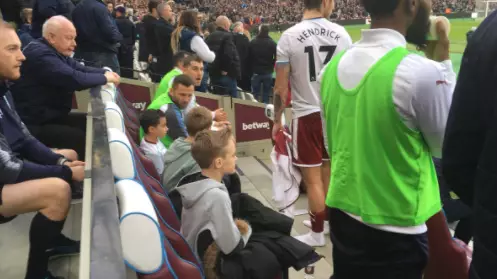 Burnley Substitutes Let Kids Sit On The Bench To Escape Mayhem From The Stands