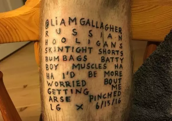Meet The Guy Who Gets Celebrities' Deleted Tweets Tattooed On His Body