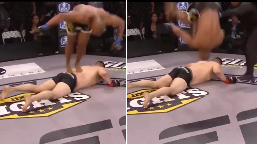 When MMA Fighter Was Disqualified For Performing A Front Flip On Unconscious Opponent