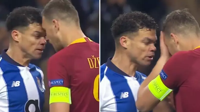 Edin Dzeko Embarrasses Himself With Dive After Clash With Pepe