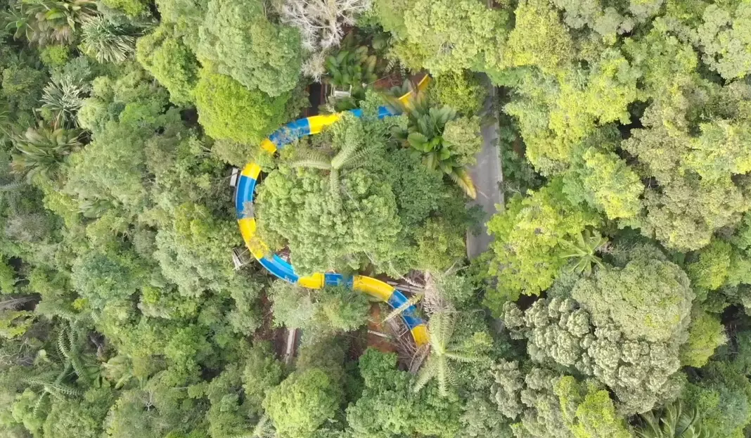 The slide will take people on a 1,140-metre-long ride through the jungle.