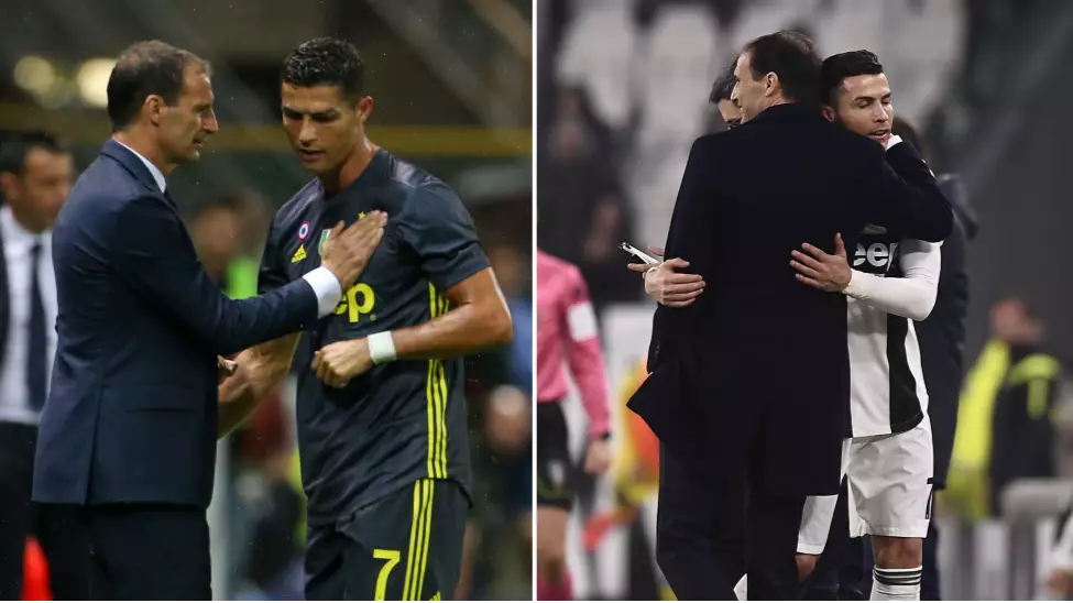 Cristiano Ronaldo Posts Classy Message To Departing Juventus Manager Max Allegri