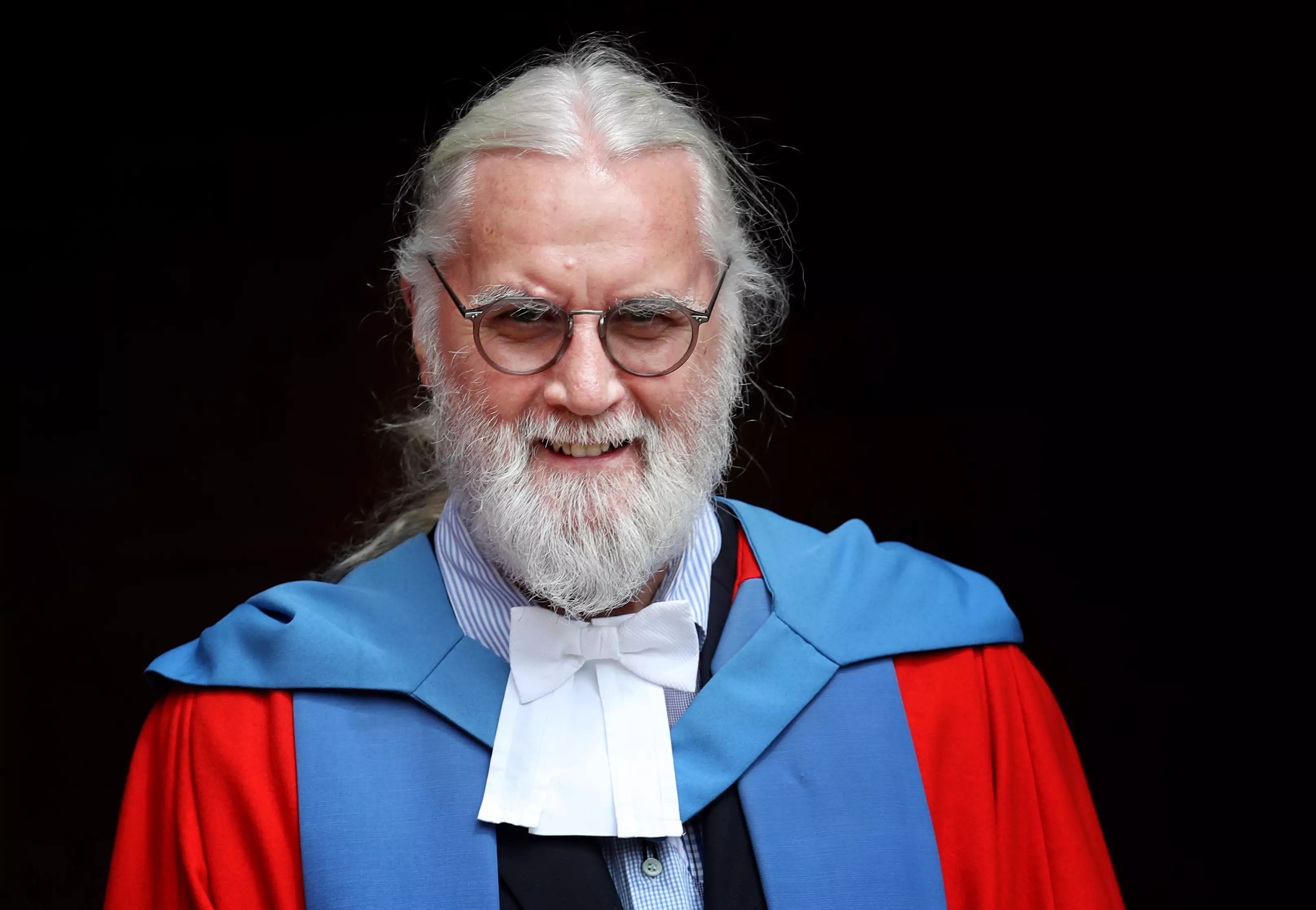 Sir Billy Connolly after he received his Honorary Doctorate degree.