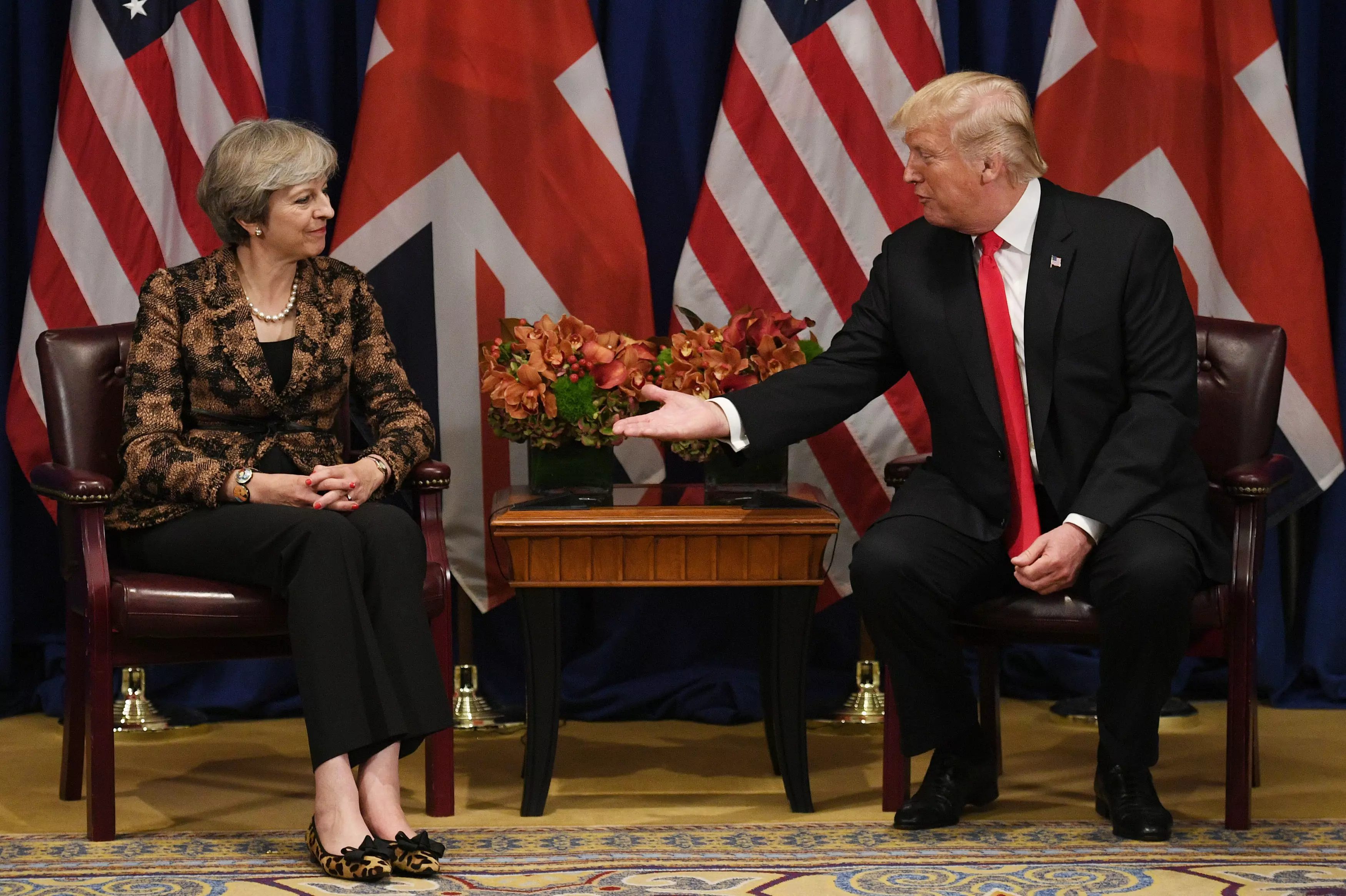The pair met when the British PM visited the US last year.