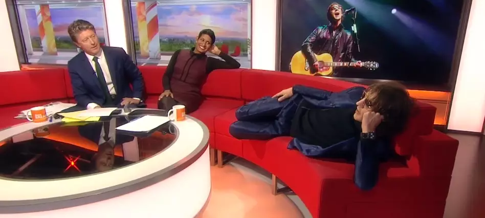 Richard Ashcroft Climbs On Sofa During Bizarre BBC Breakfast Interview