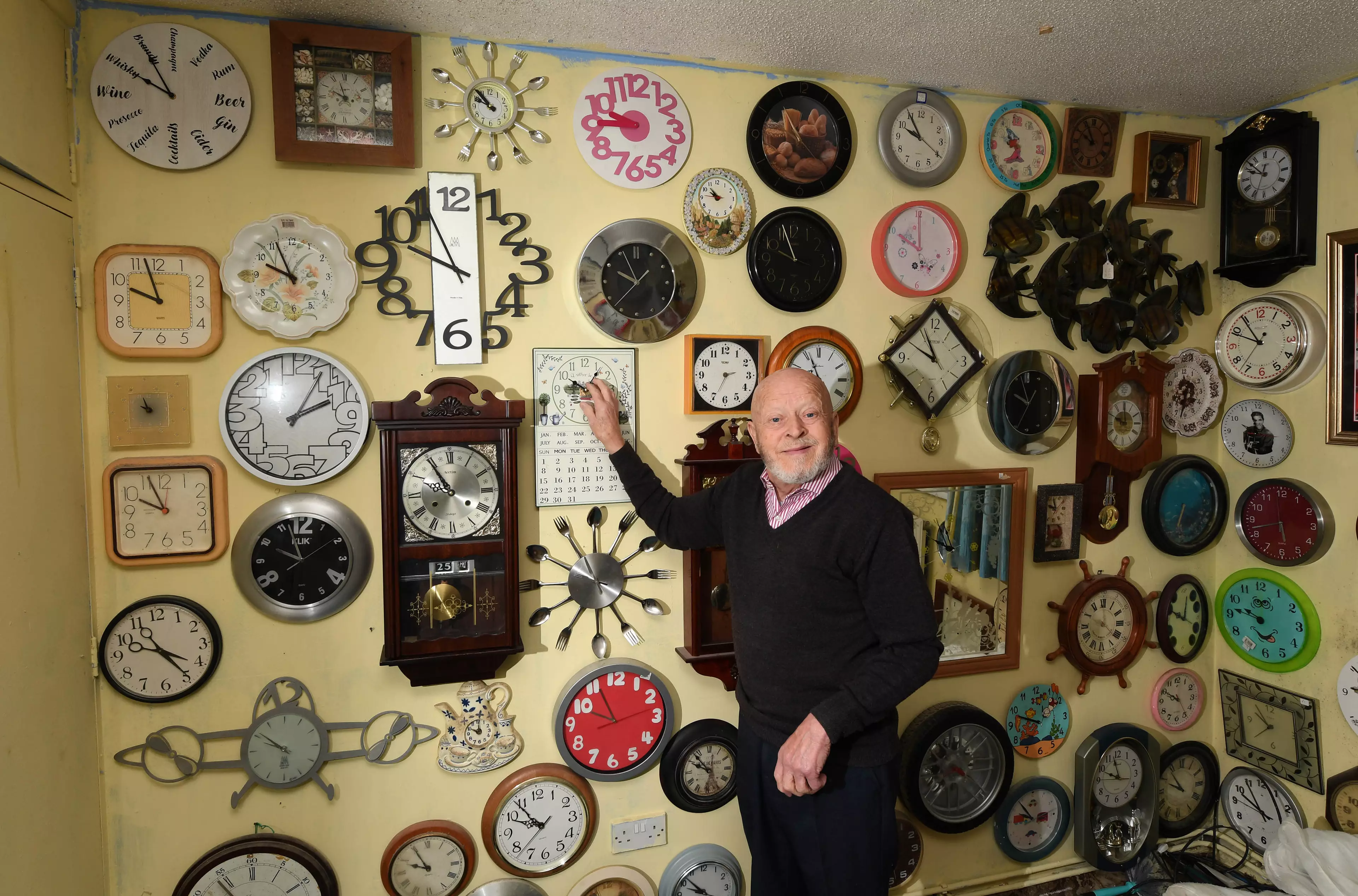 Roy has a whopping 5,000 clocks which need to be adjusted to Greenwich Mean Time.