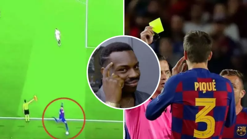 People Think Gerard Pique Got A Deliberate Yellow Card So He Can Play In El Clasico