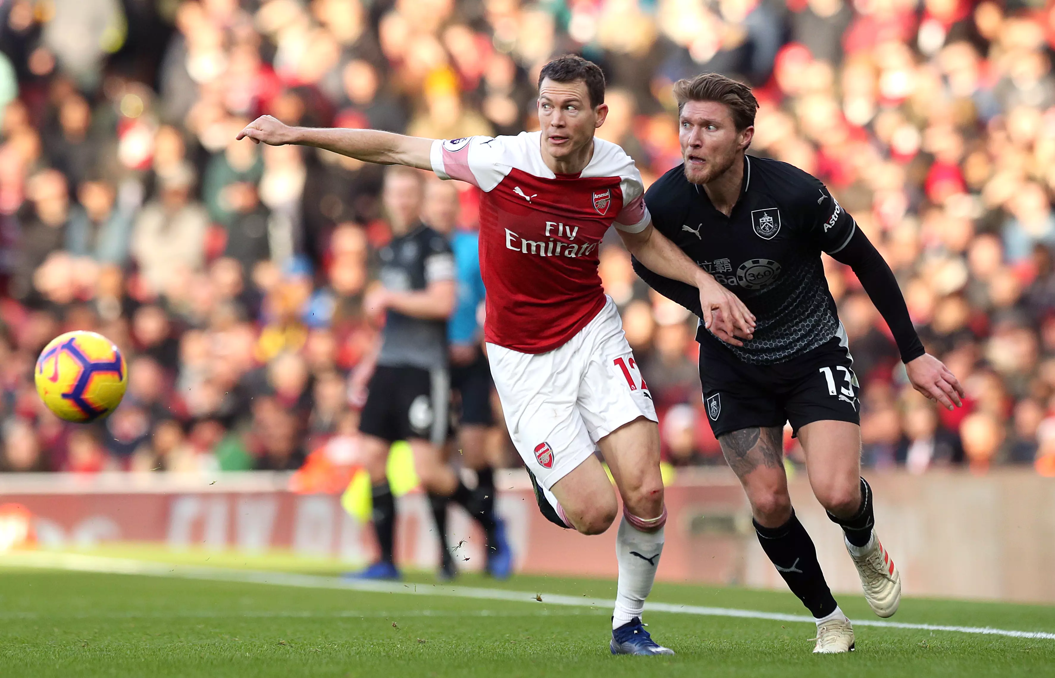 Lichtsteiner during his spell in the Premier League. Image: PA Images