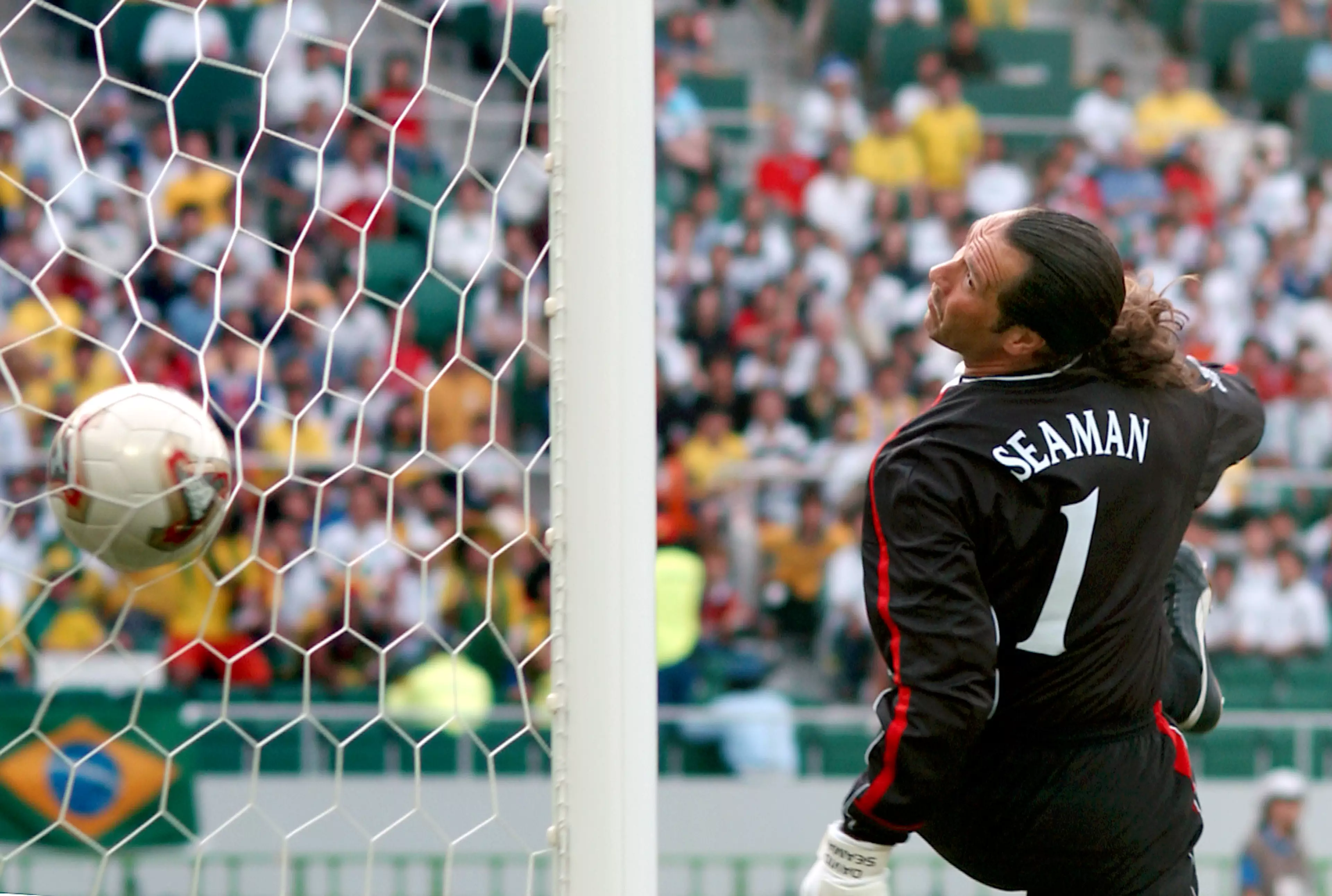 Seaman flops back and just watches on. Image: PA Images