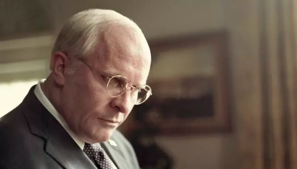 Bale as Dick Cheney in Vice.