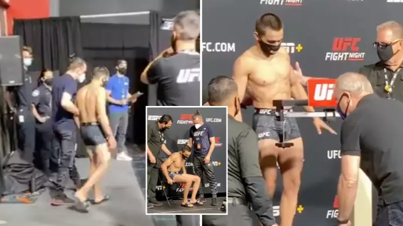 UFC Fighter Ryan Benoit Goes Viral After Struggling To Stand At Weigh-In Because Of 'Brutal' Weight Cut 