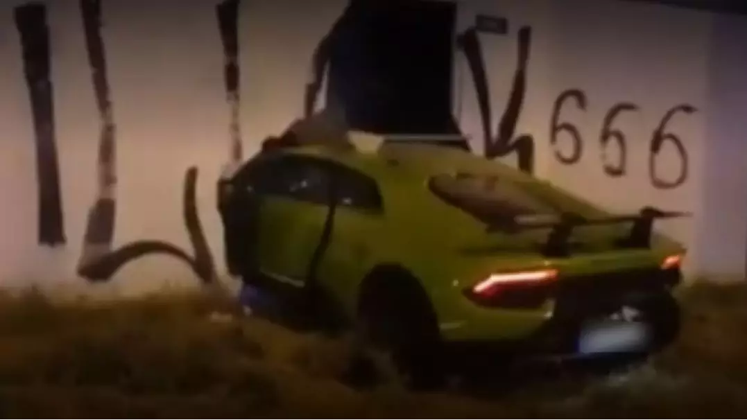 Man Smashes Lamborghini Into Wall After Borrowing It From Friend