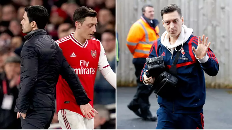 Mesut Ozil Reacts To Being Dropped From Arsenal Squad For Manchester City Game 