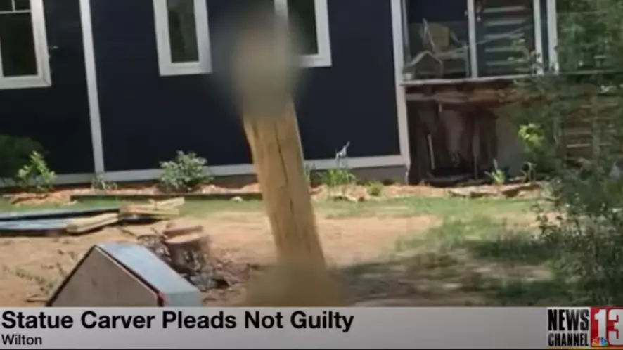 ​Man Who Erected 7ft Wooden Penis On His Lawn Is Fighting To Keep It Up After Being Arrested