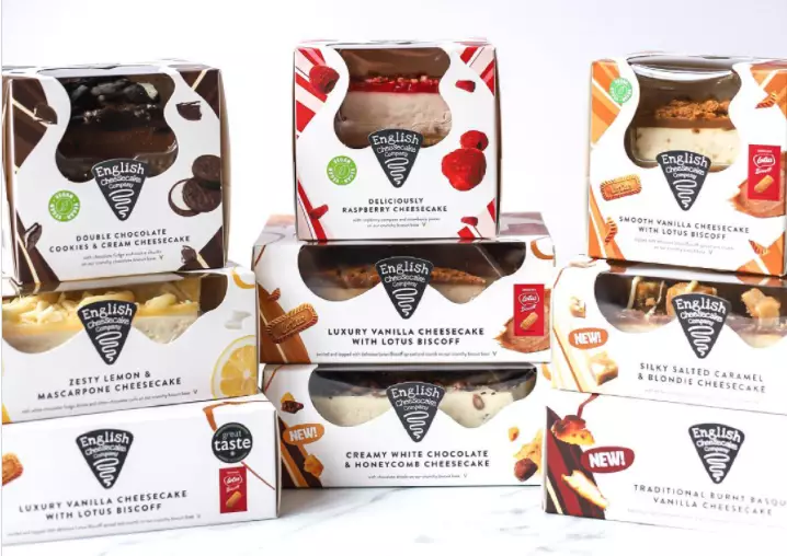 The new vegan treat comes as part of a collection with loads of other flavours (Instagram/English Cheesecake Company)