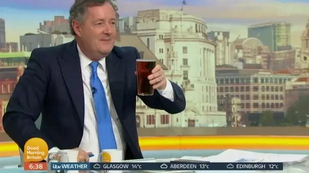 Piers Morgan Hit By Ofcom Complaints For Drinking Pint On Air At 6.38am