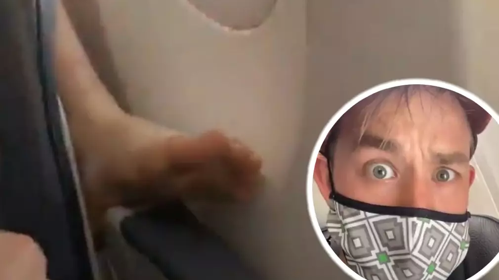 ​Man Praised For Response To Passenger Removing Shoes During Flight