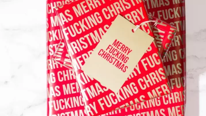This Wrapping Paper Is Perfect For Venting Some Christmas Stress