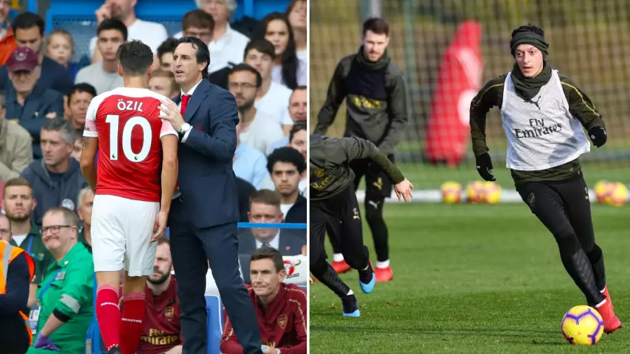 Mesut Ozil Completely Left Out Of Arsenal's Match-Day Squad Despite Training All Week
