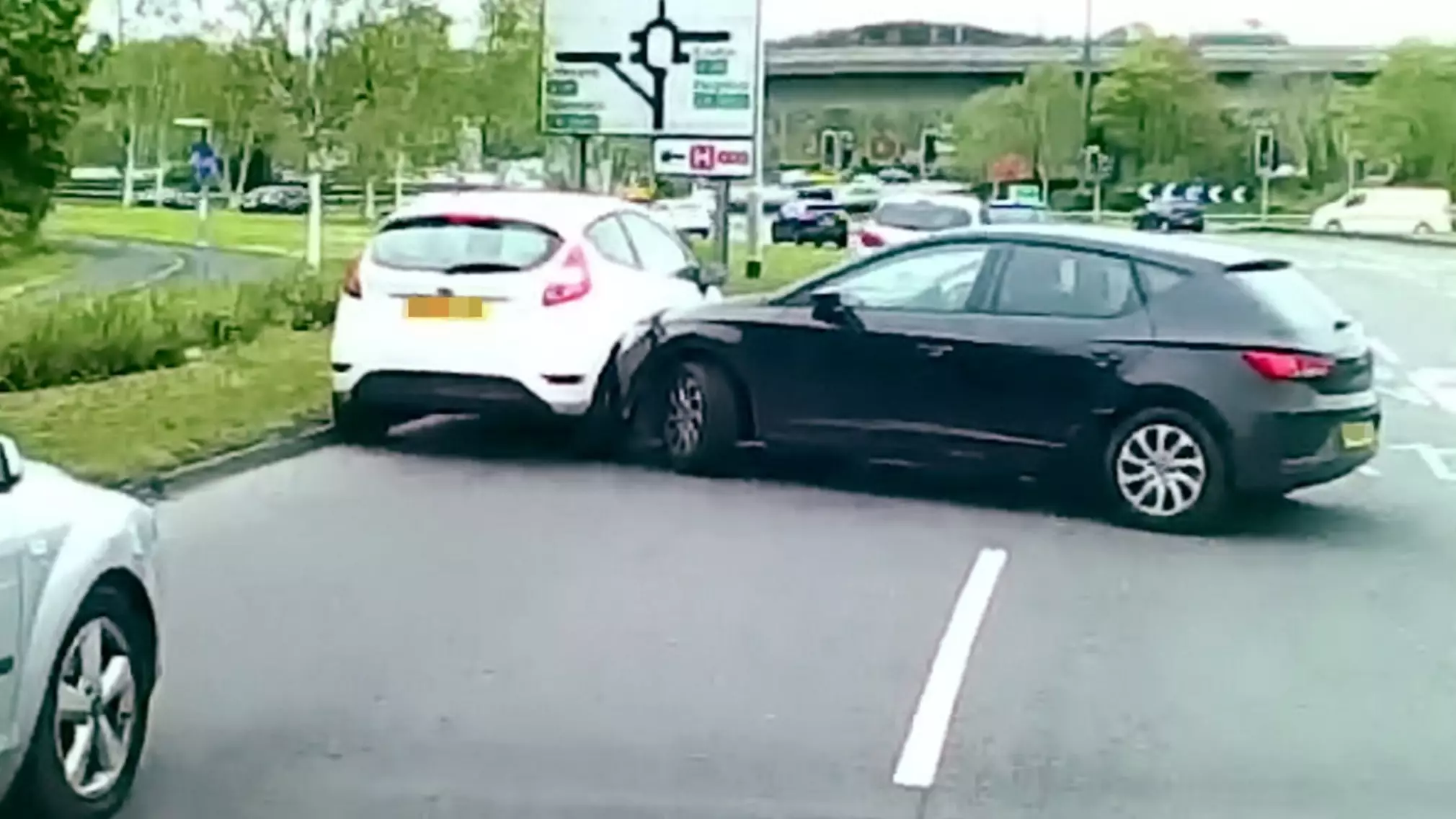 Shocking Dashcam Footage Shows Moment Car Appears To Ram Another Vehicle