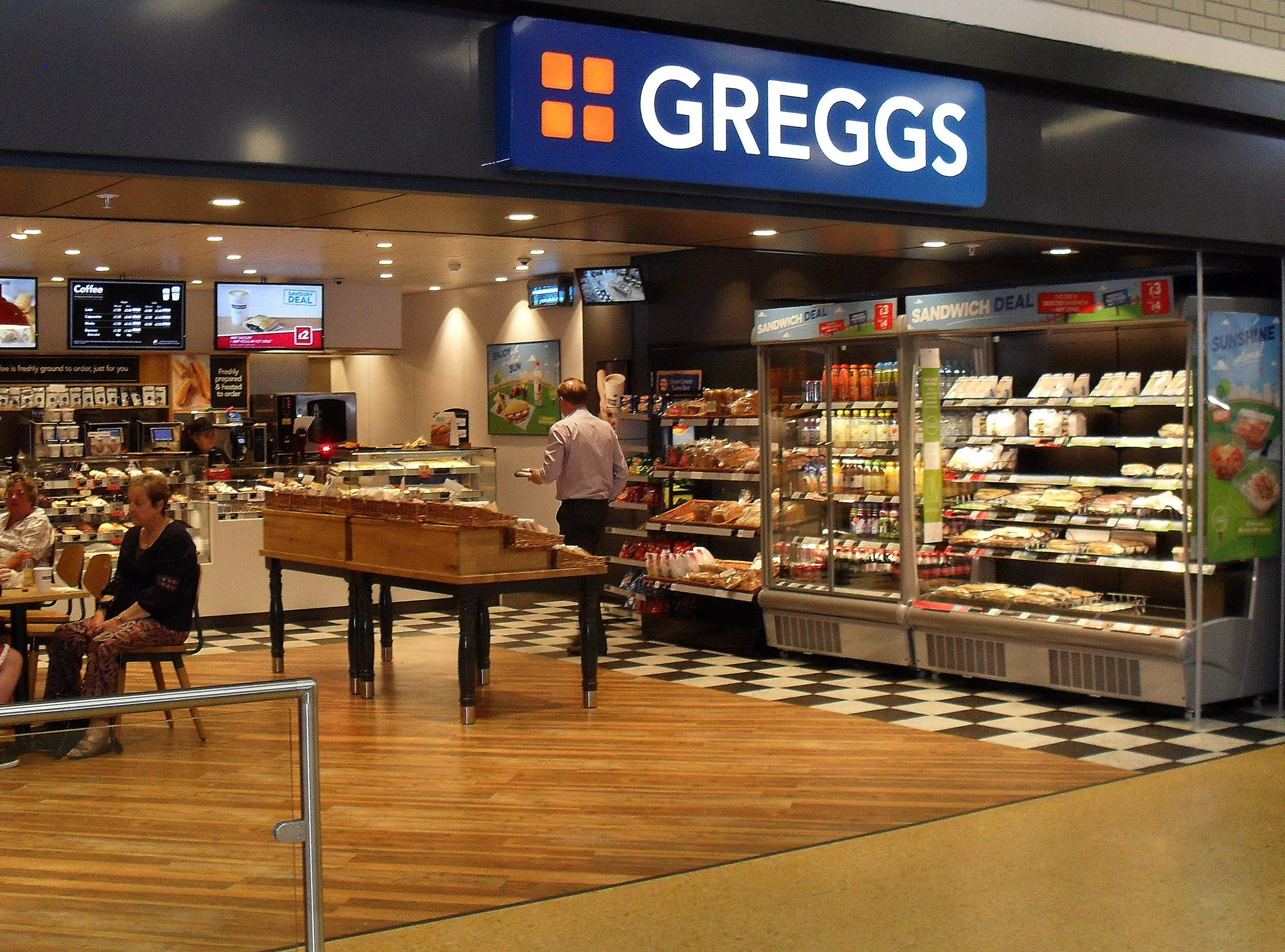One of the more modern Greggs stores.