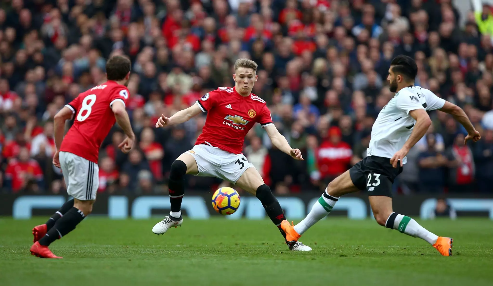 McTominay in action for United. Image: PA