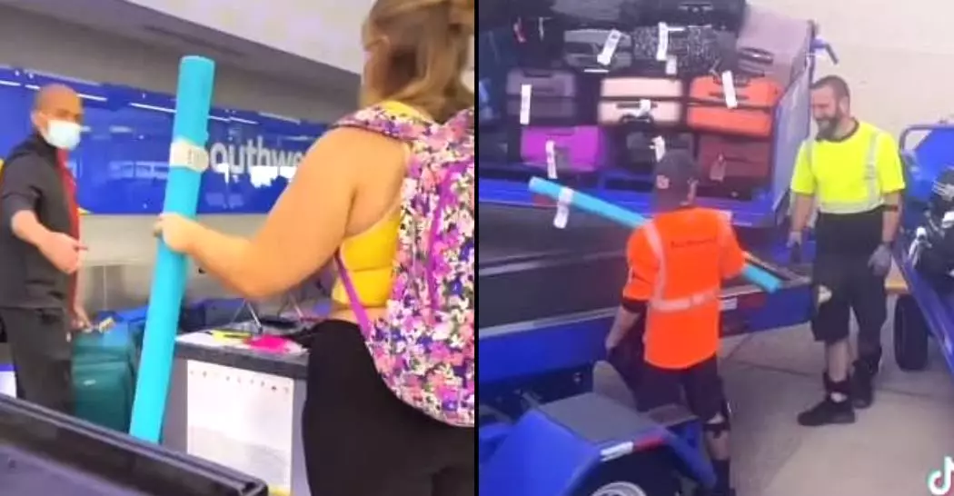 Student Exploits Airline's 'Two Bags Fly Free' Policy By Checking In Pool Noodle