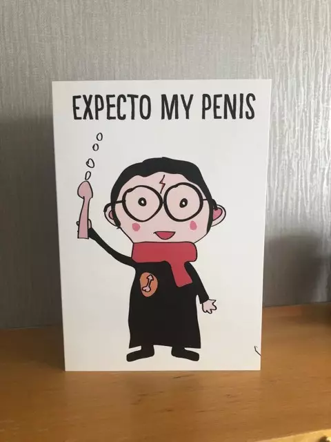 The card Rachel received as a present from her husband.
