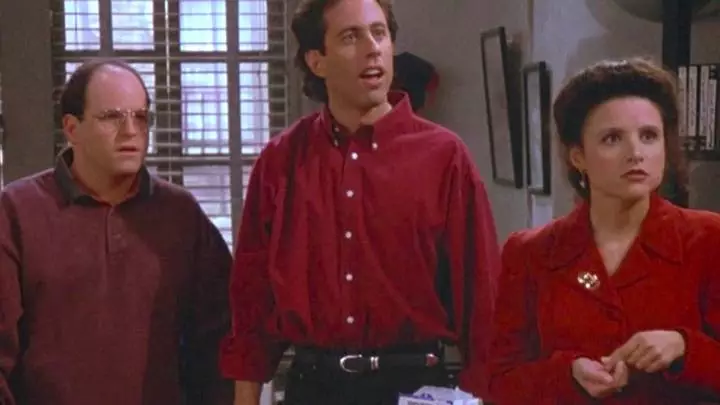 Jerry Seinfeld and the gang.