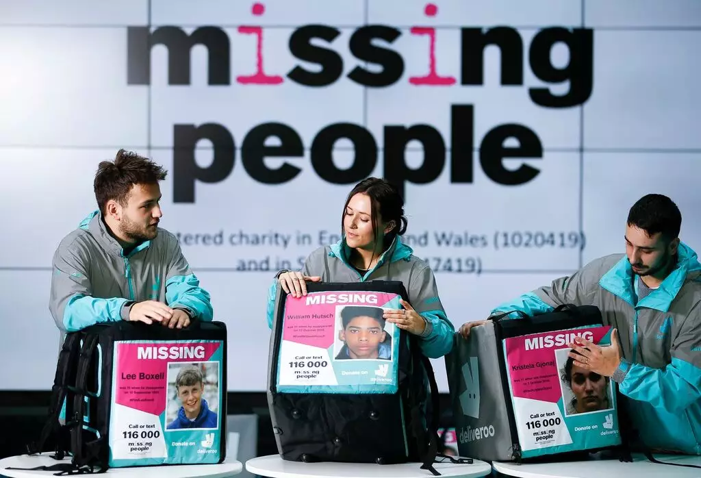 Deliveroo and Missing People are joining forces this December.