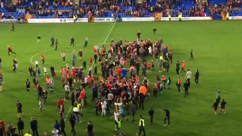 Liverpool Fans Invade The Pitch After Beating Tranmere In Pre Season Friendly