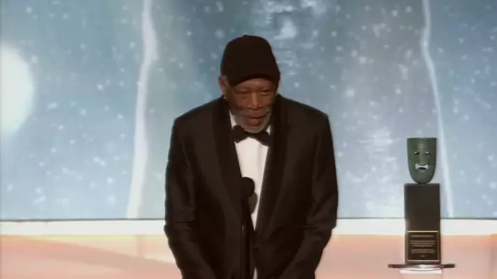 Morgan Freeman Calls Out Rude Audience Member At Screen Actors Guild Awards 
