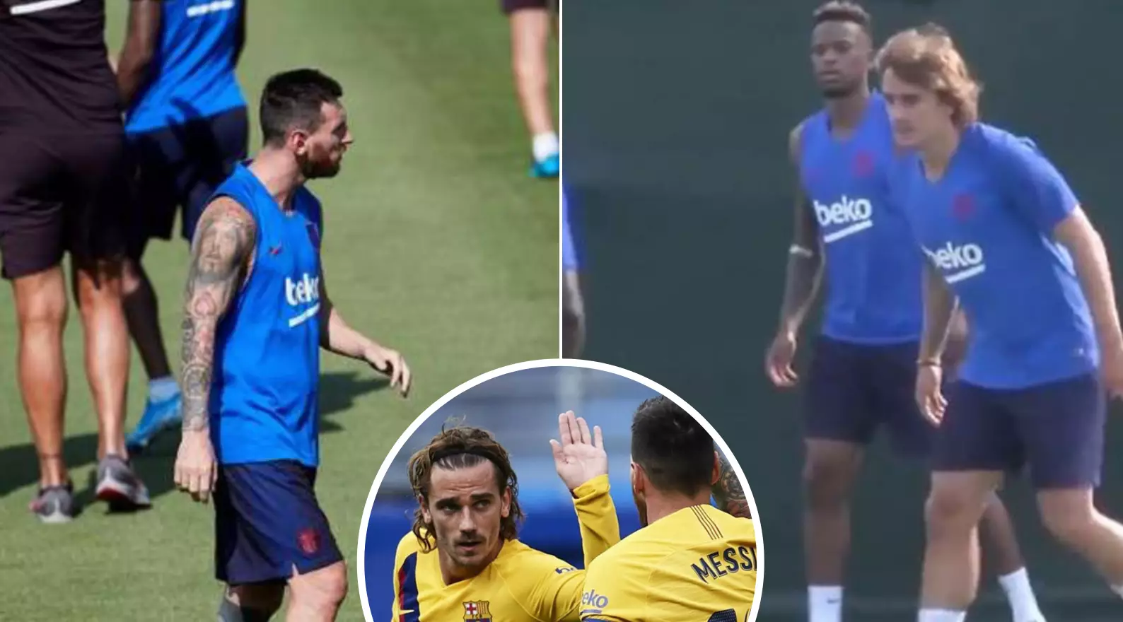 Lionel Messi And Antoine Griezmann Get Into Training Ground Bust-Up