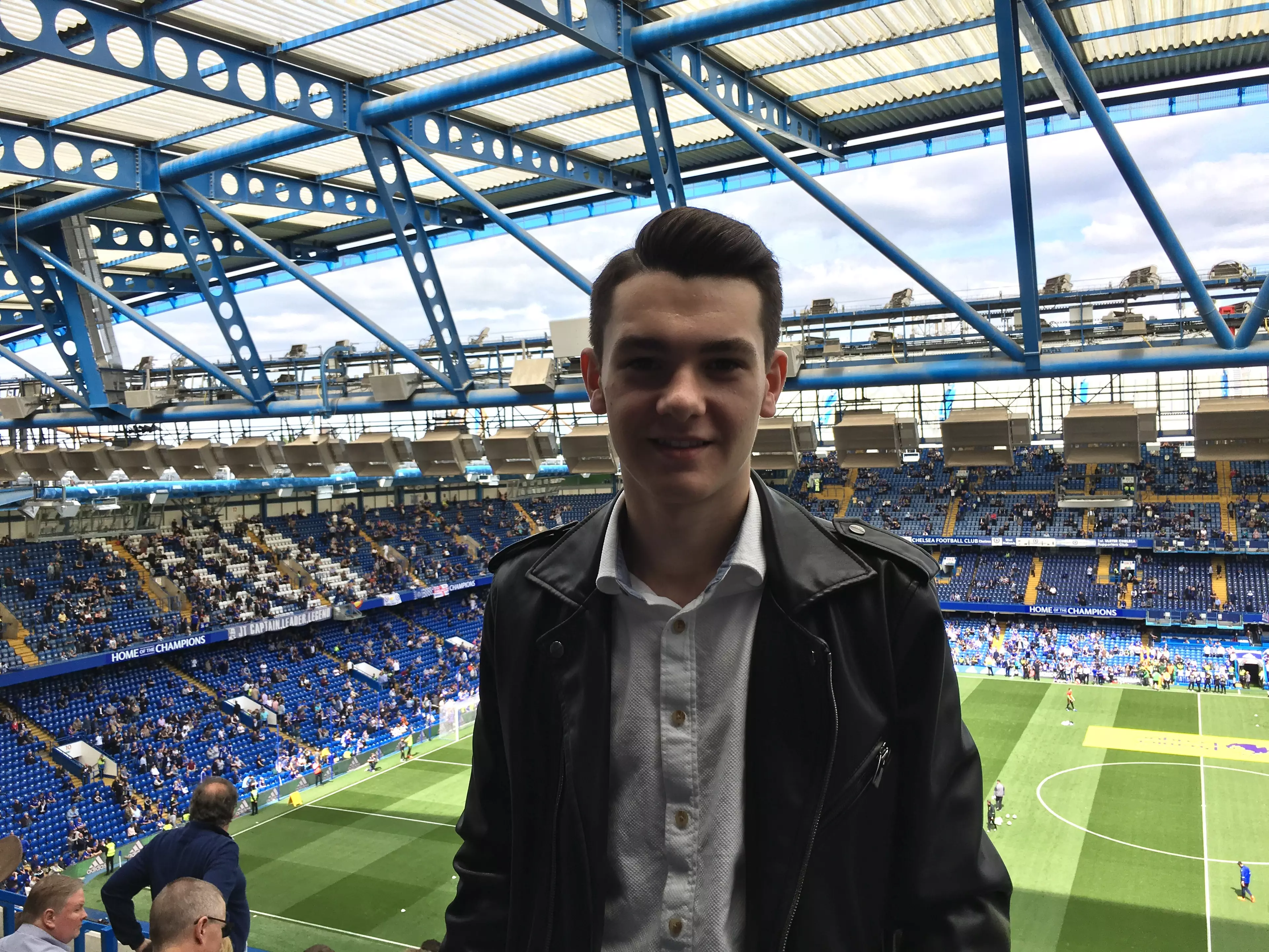 Ben has been enjoying trips to Stamford Bridge to watch Chelsea FC.