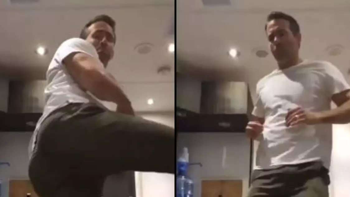 Ryan Reynolds Tries The Bottle Cap Challenge And It Goes Horribly Wrong
