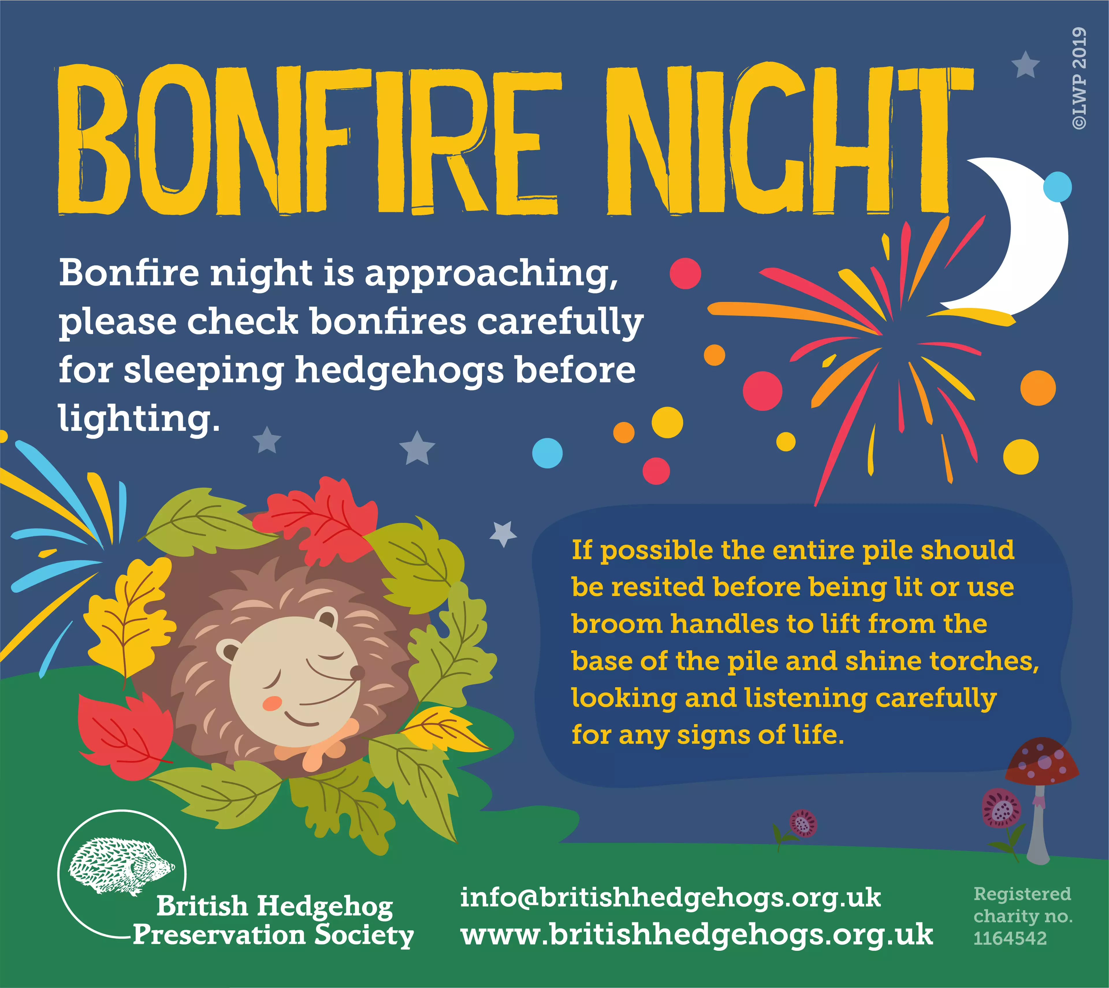 BHPS have shared on how to hedgehog-proof your fire this weekend (