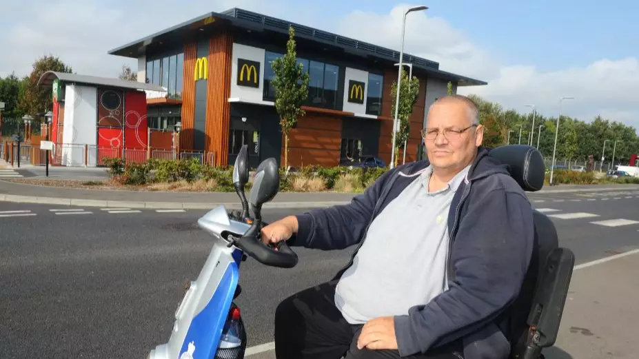 Disabled Man On Mobility Scooter Refused Service At McDonald's Drive-Thru 