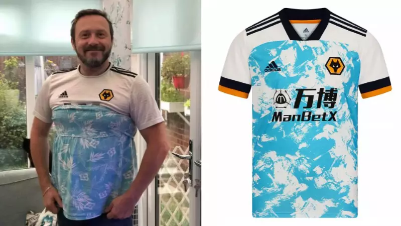 Wolves Fan Saves £55 By Making Homemade 2020/21 Away Shirt