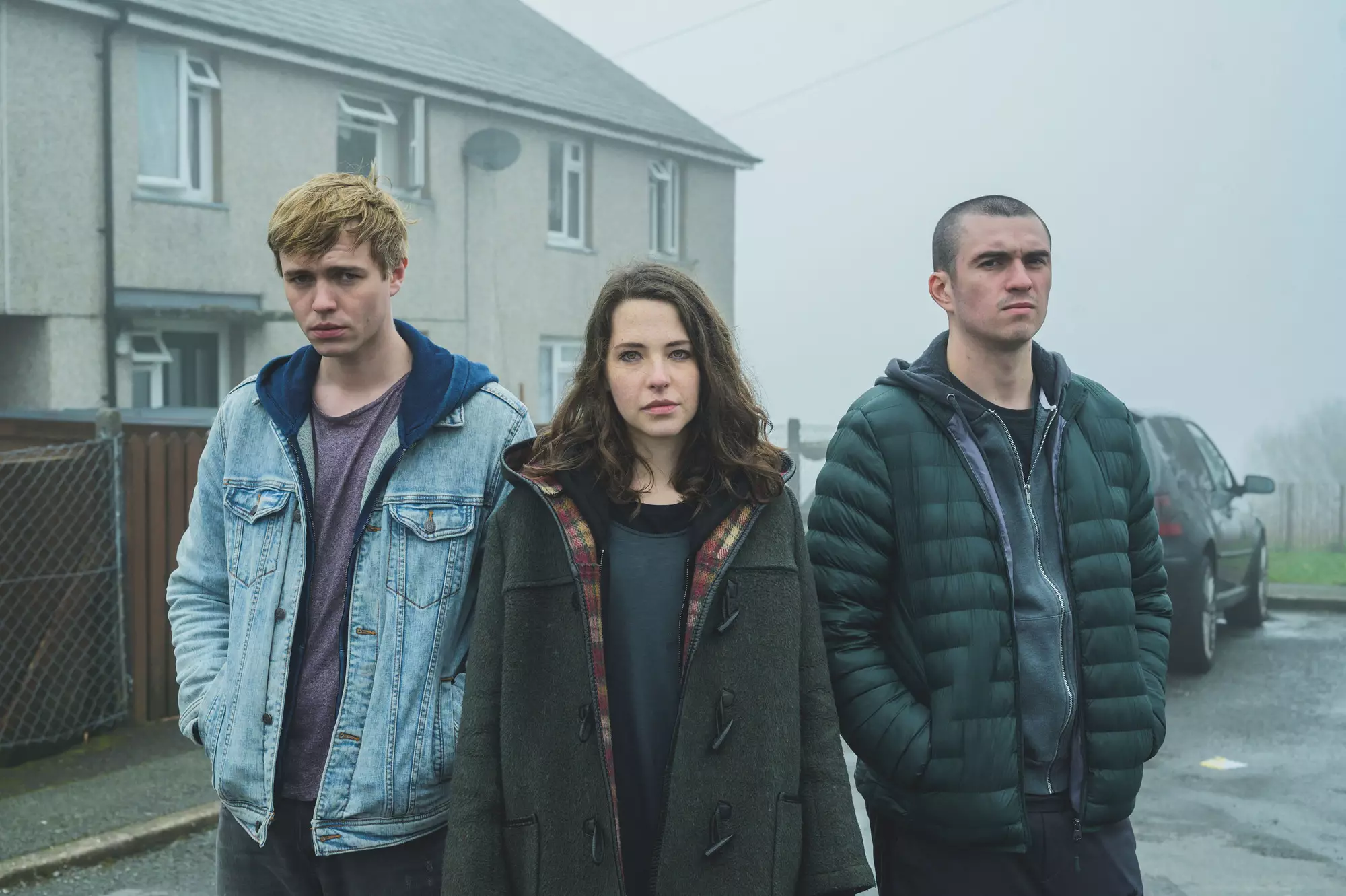 Three young friends - Mia, Connor and Lee - have blood on their hands in the new series of 'Hidden' (