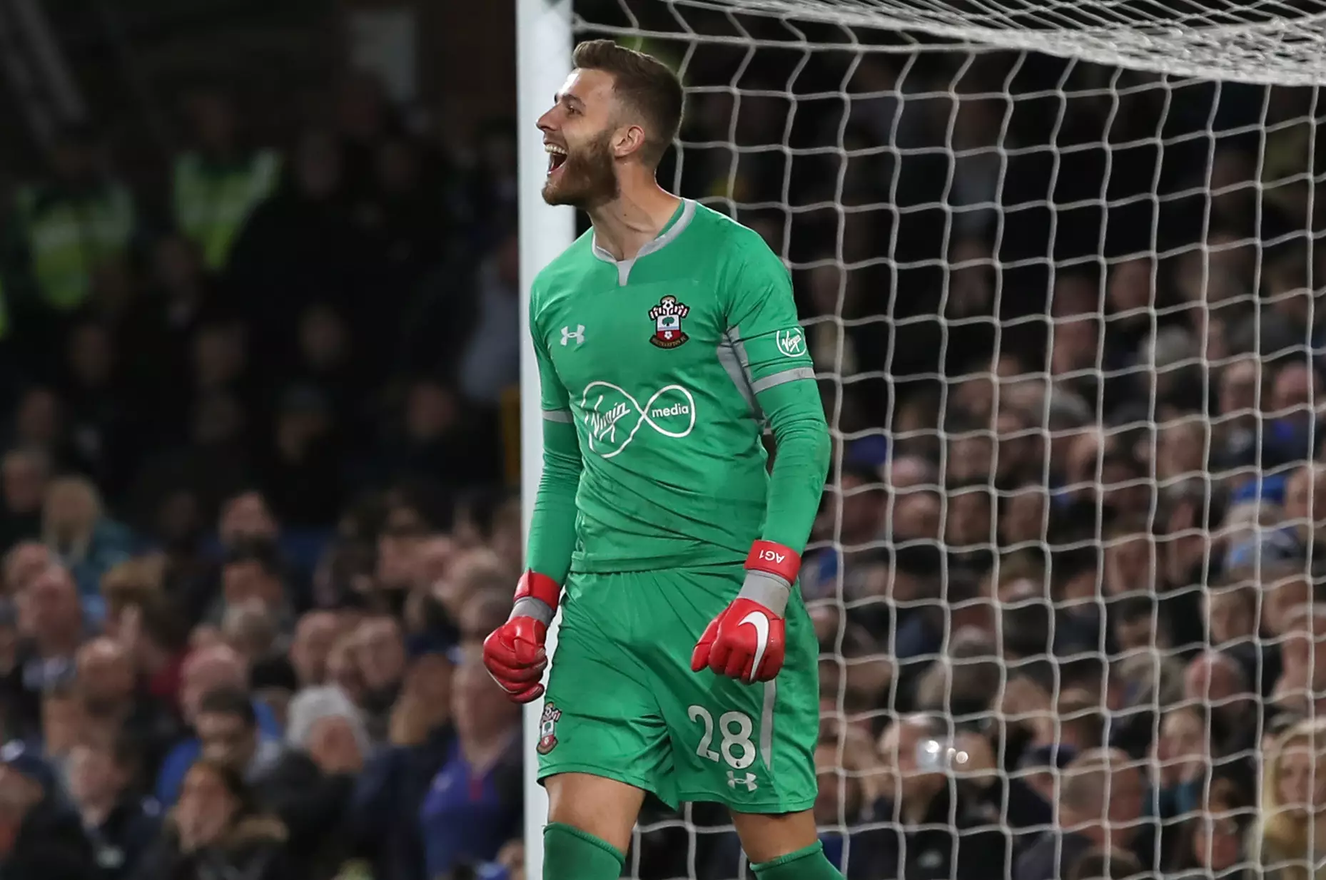 Angus Gunn made no appearances for City but already has two for Southampton since his £13 million summer move. Image: PA Images