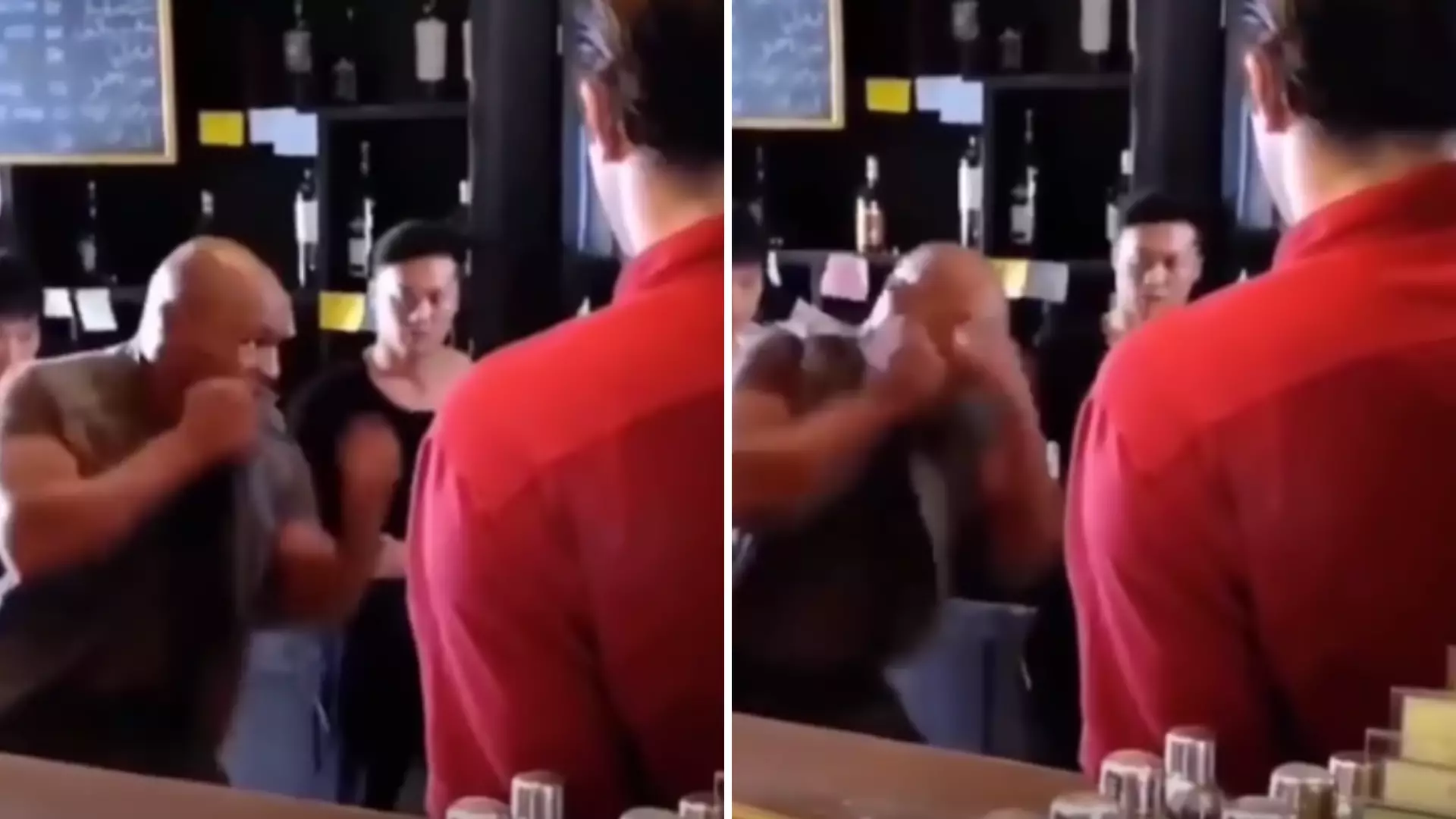 Mike Tyson Showed Off His Incredible Hand Speed In A Wine Bar
