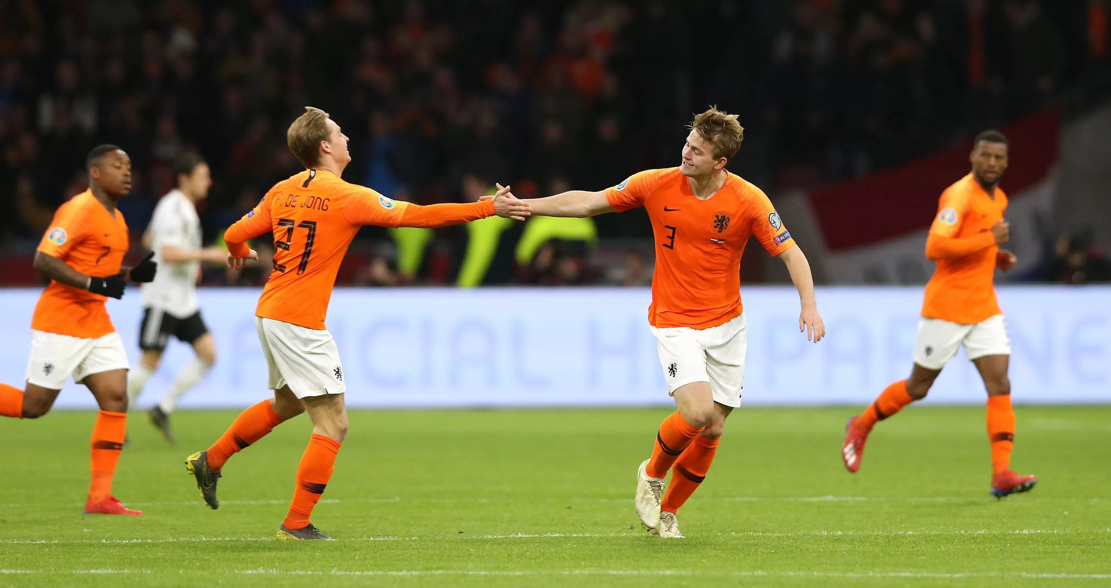 De Jong and De Ligt could soon be together at the Camp Nou. Image: PA Images