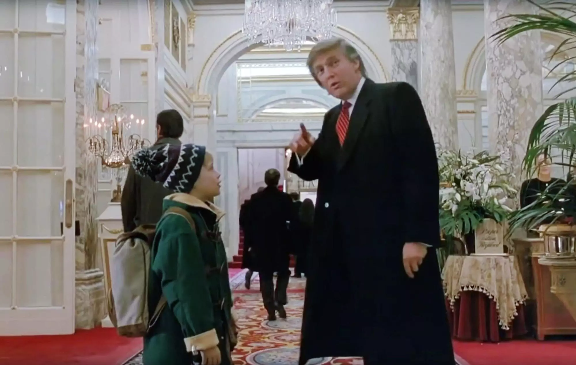 Trump famously makes a cameo in the Home Alone sequel (