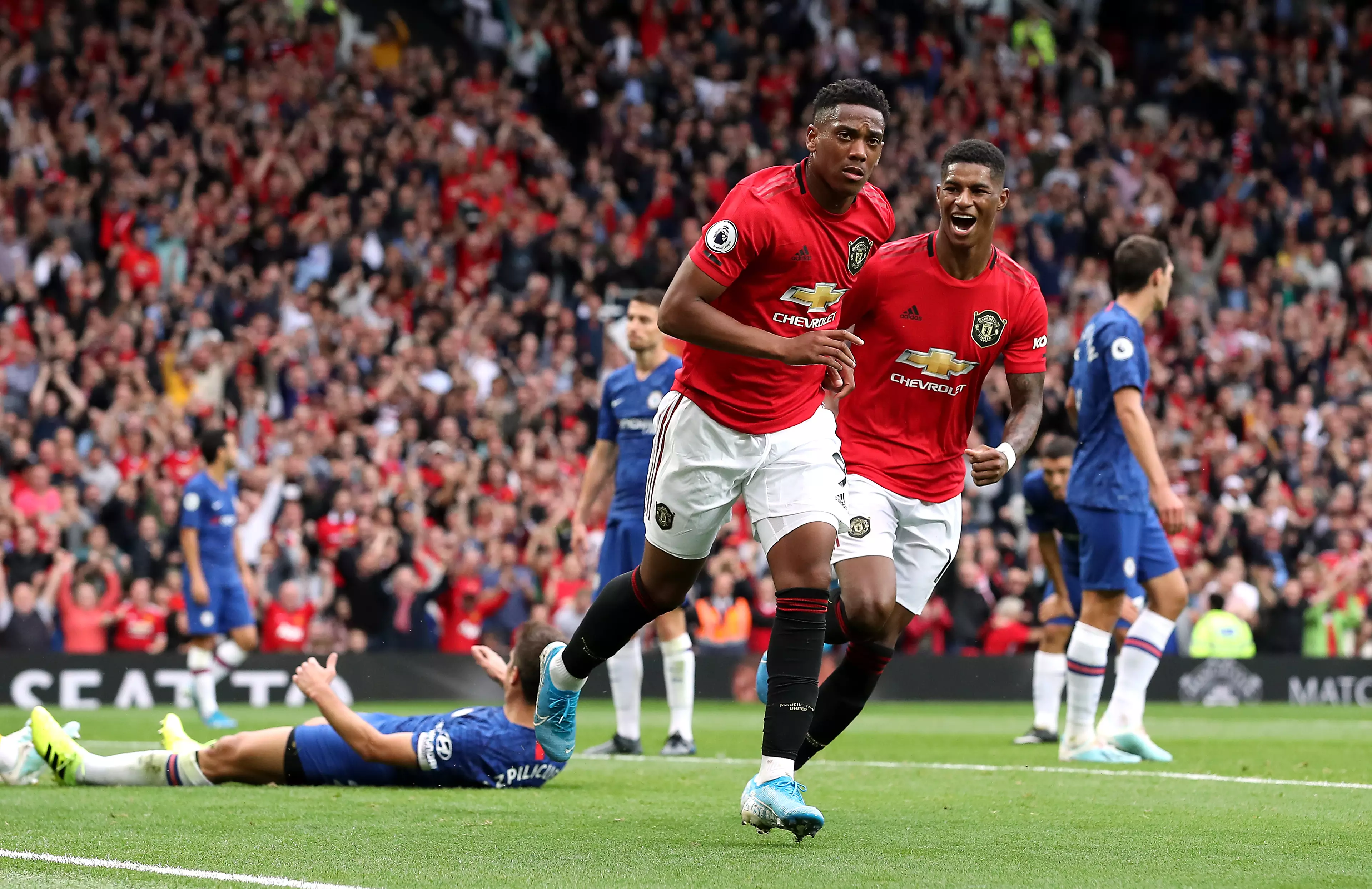 Anthony Martial and Marcus Rashford have been compared to some rival Premier League players