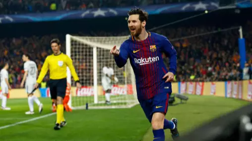 Lionel Messi Scores His 100th Champions League Goal