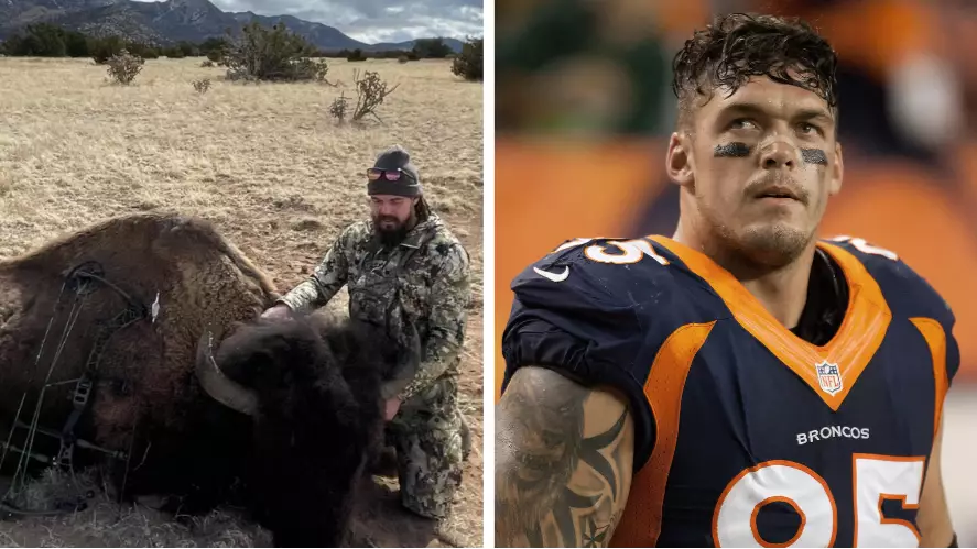 NFL Star Sparks Outrage Online For Killing A 2000-Pound Buffalo