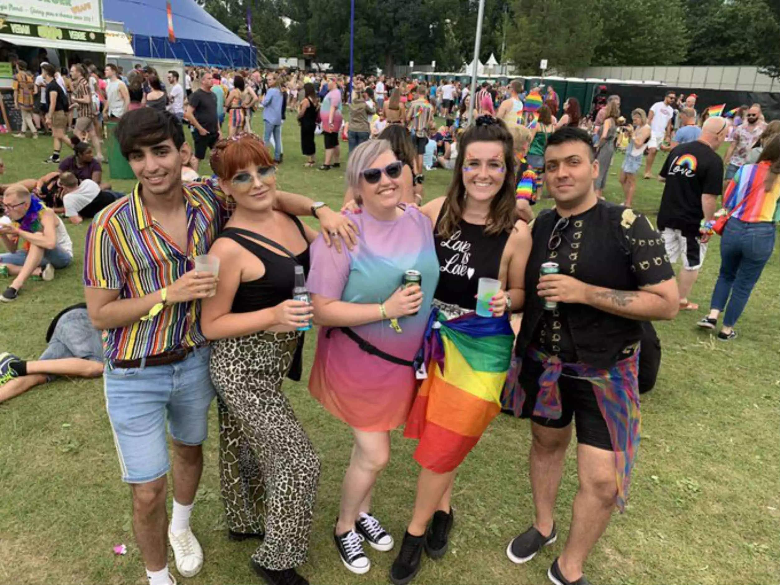 Jenny was at Brighton Pride with her mates.