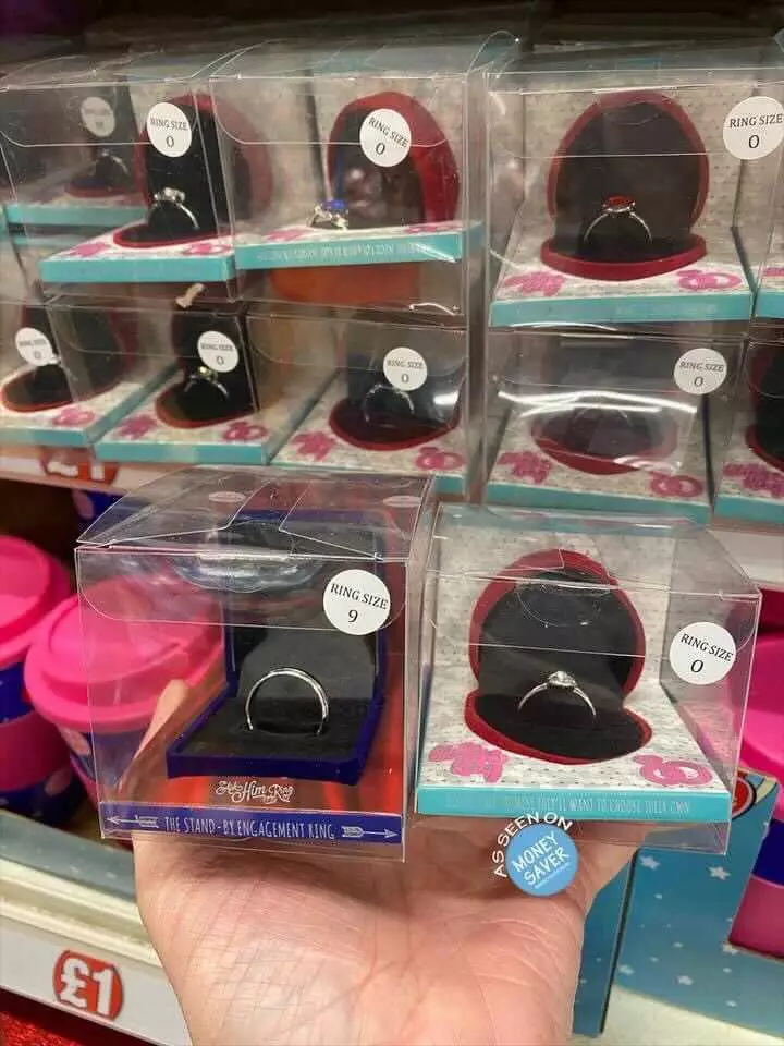 The rings were spotted by shoppers this week (