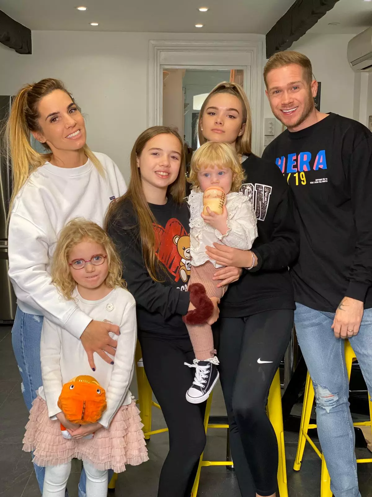 Joel with his wife Sarah and their four daughters (