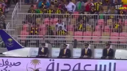 Modern Football Peaks With Aeroplane That Follows The Ball In Saudi Arabian Cup Final
